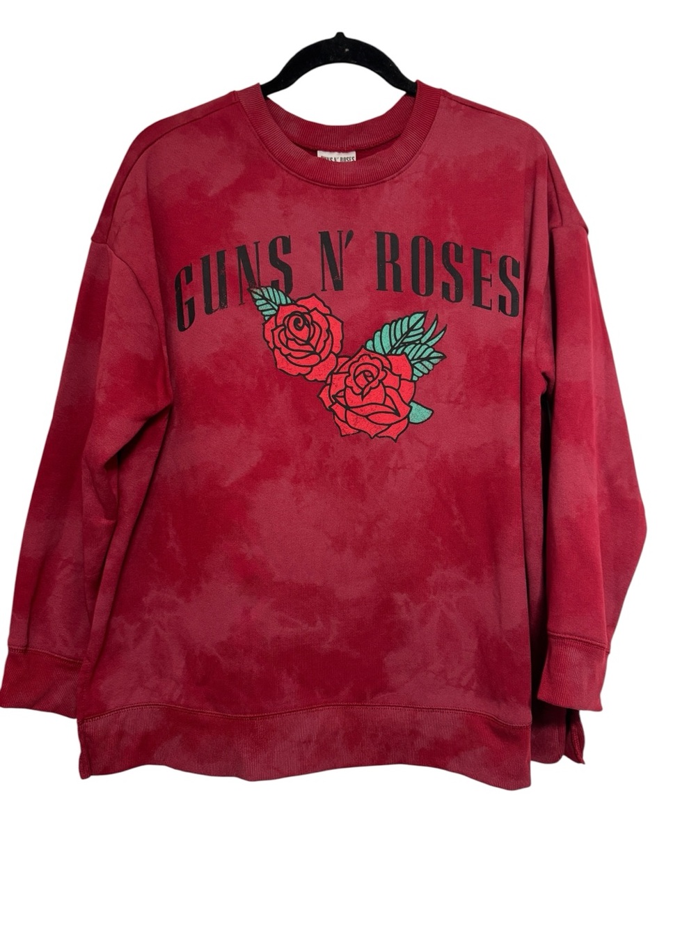 Terra & Sky Guns N’ Roses Tie Dye Graphic Sweatshirt Plus Large 14W Band Tee